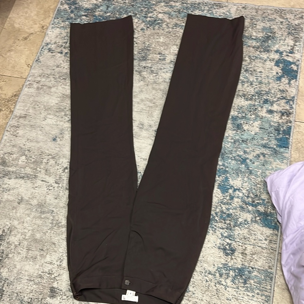 Brown straight leg pants